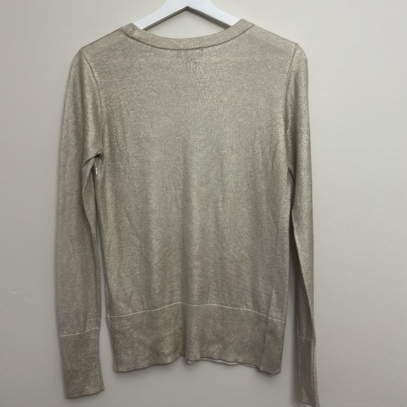Halogen - Foil Crewneck Cotton Top - Size Small - Picture 5 of 7
